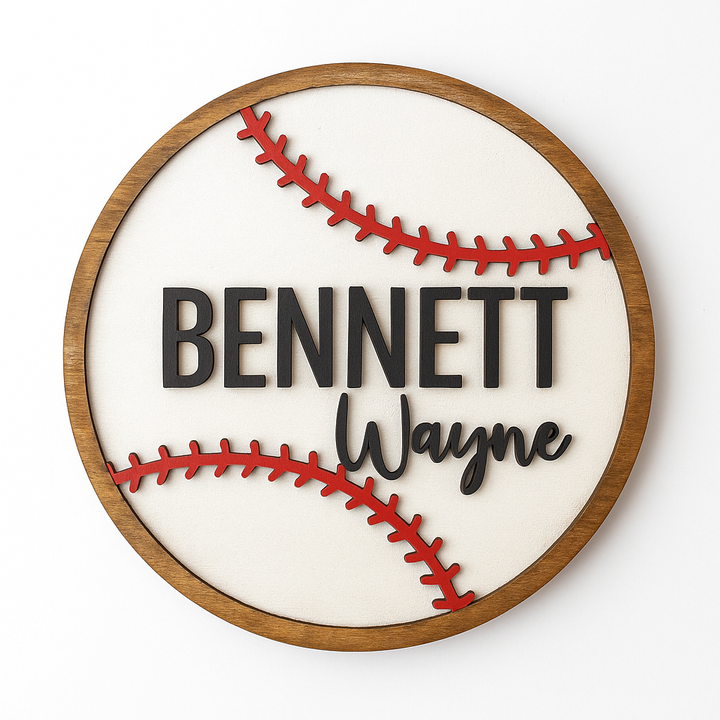 Baseball Nursery Sign