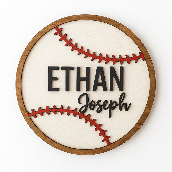 Baseball Nursery Sign