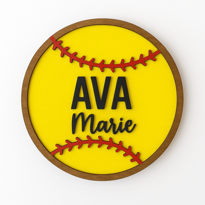 Softball Nursery Sign