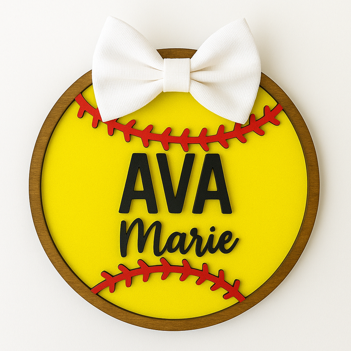 Softball Nursery Sign