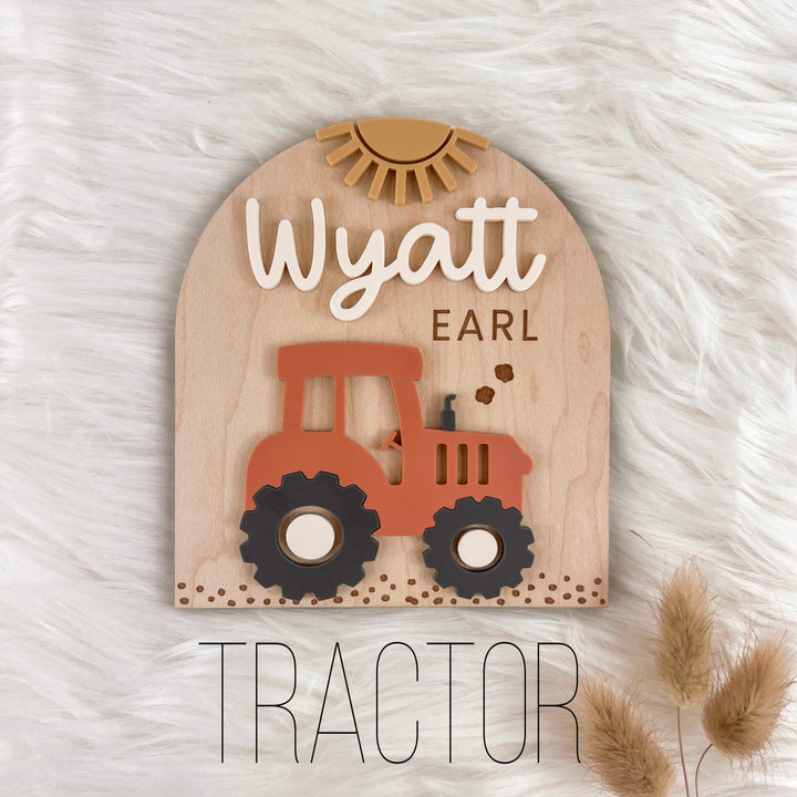 Baby Boy Construction Nursery Sign